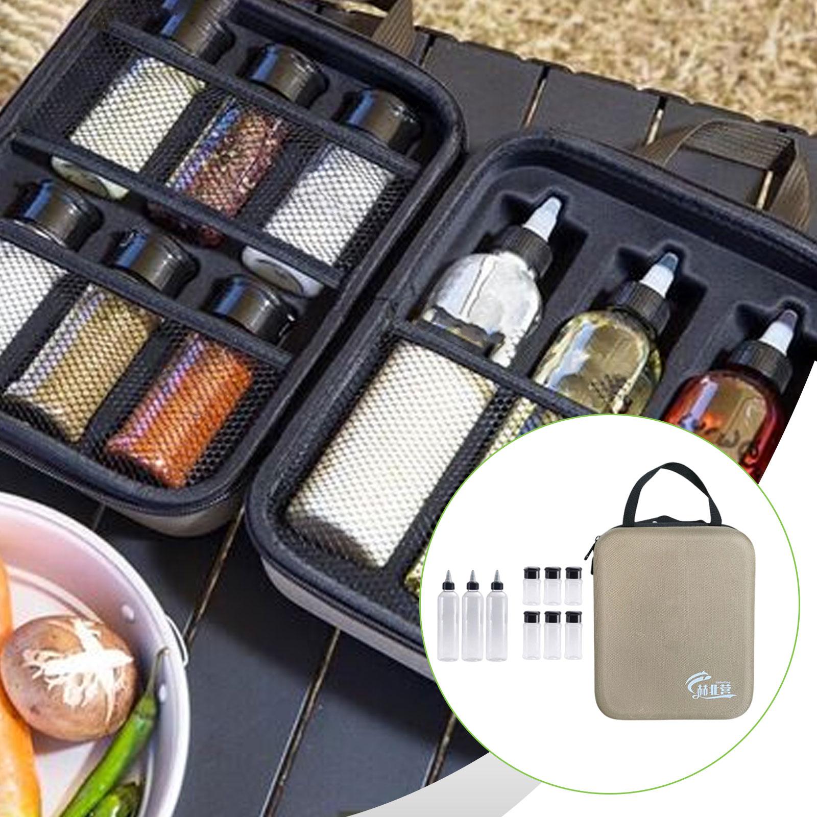 Camping Cooking Oil - 11x Camping Spice Jars Kit EVA