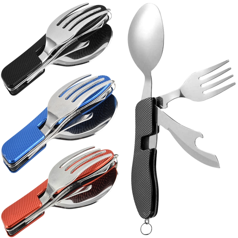 Camping Cooking Cup - 4 in1 Foldable Camping Utensil Set