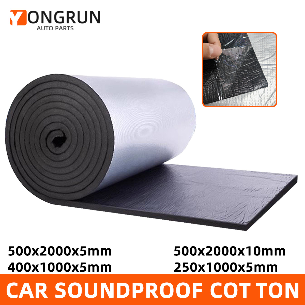 Aluminum Foil Heavy Duty - YONGRUN 1PC Car Sound Insulation Cotton