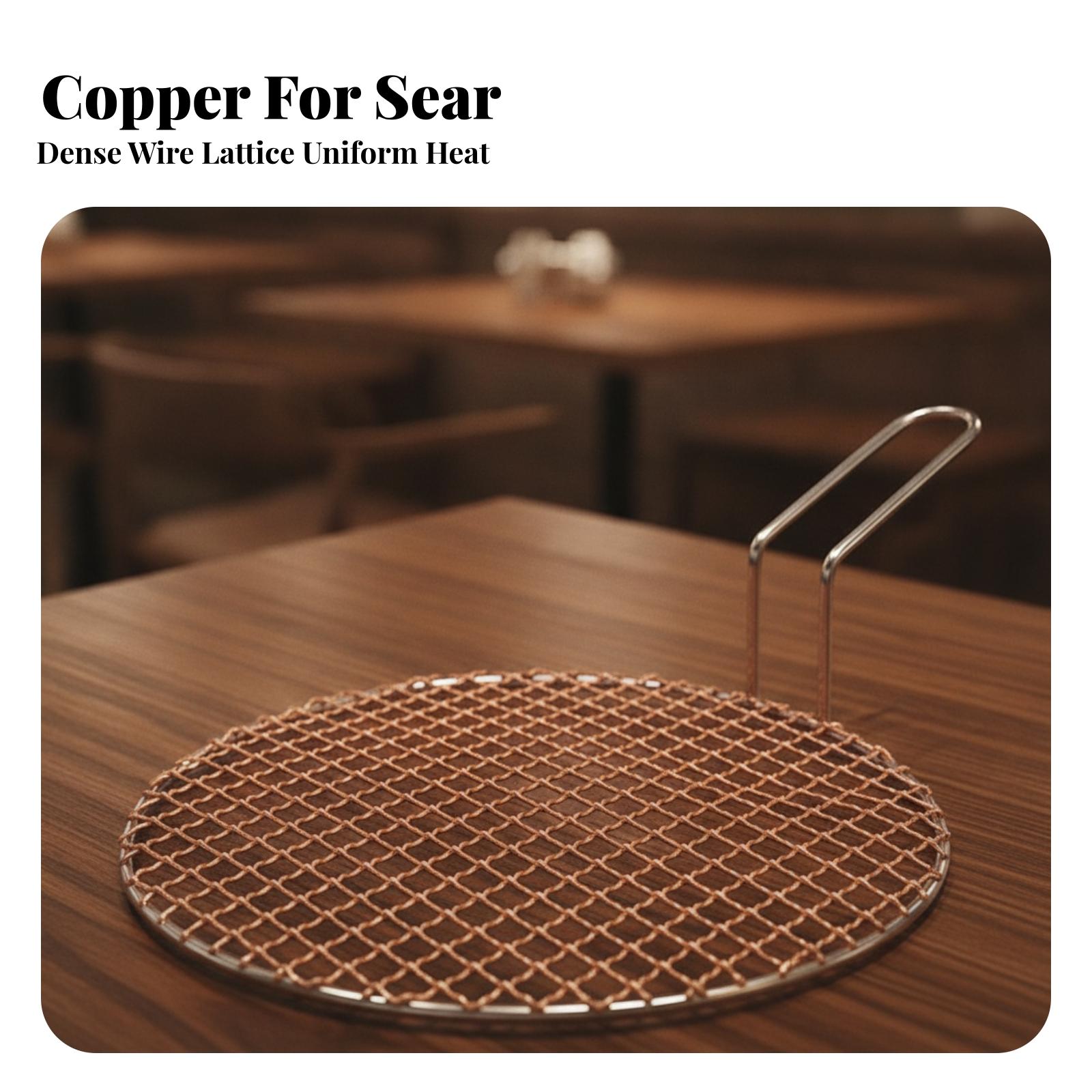 Portable Copper Mesh Round Gri - đánh giá và giá Cooking Outdoor Camping