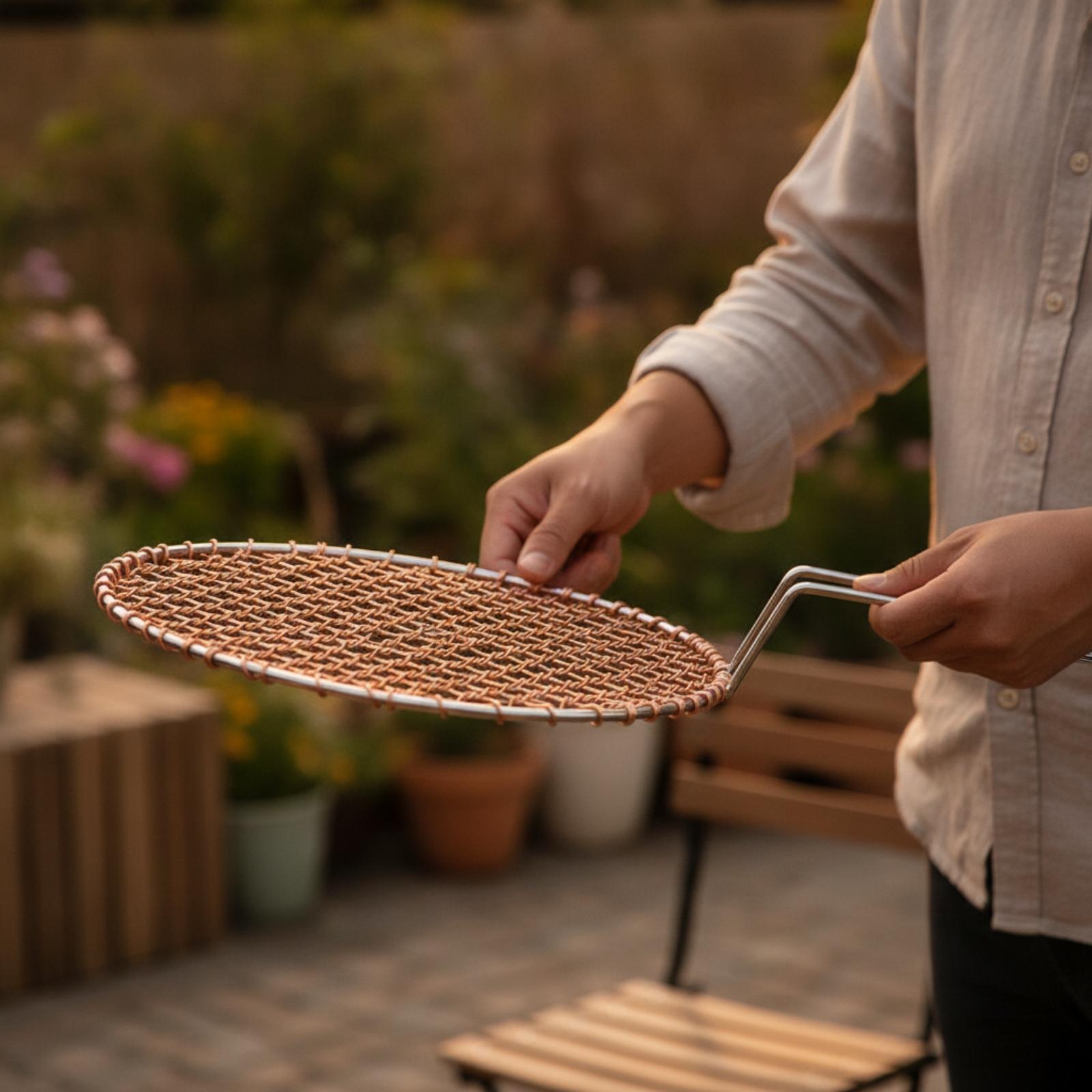 Portable Copper Mesh Round Gri - đánh giá và giá Cooking Outdoor Camping