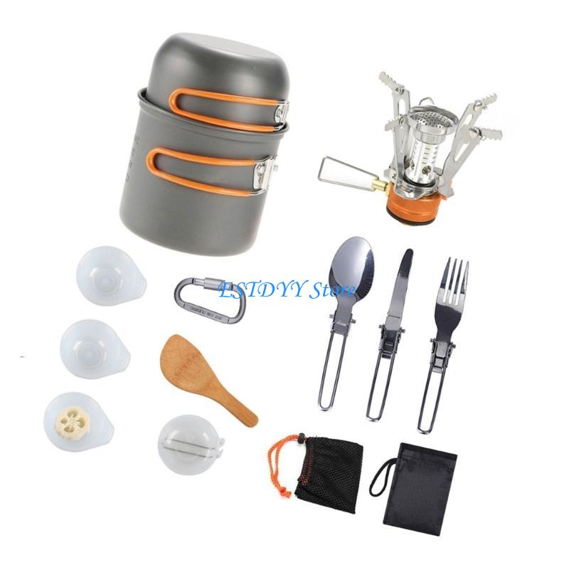 Bộ dụng cụ nấu nướng cắm trại  - đánh giá và giá Camping Cooking Easy