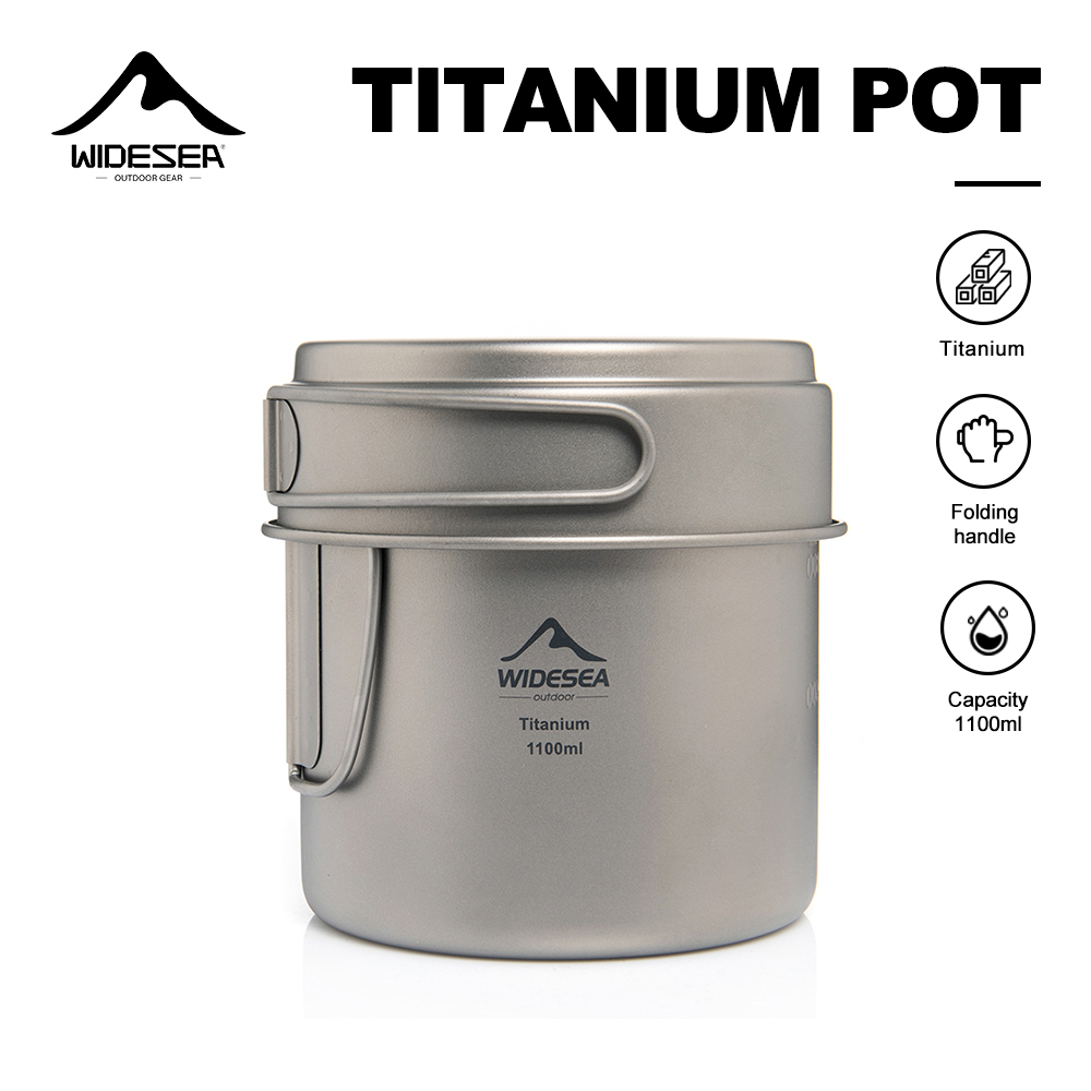 Widesea Ultralight Titanium Ca - đánh giá và giá Camping Cooking Cup
