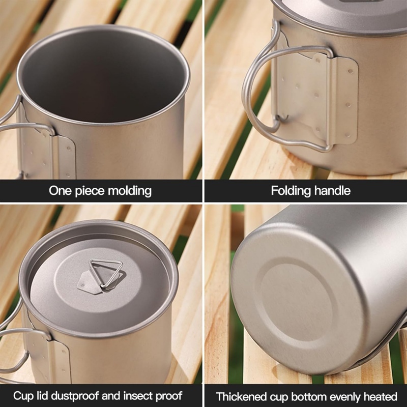 Titanium Camping Mug with Fold - đánh giá và giá Camping Cooking Cup