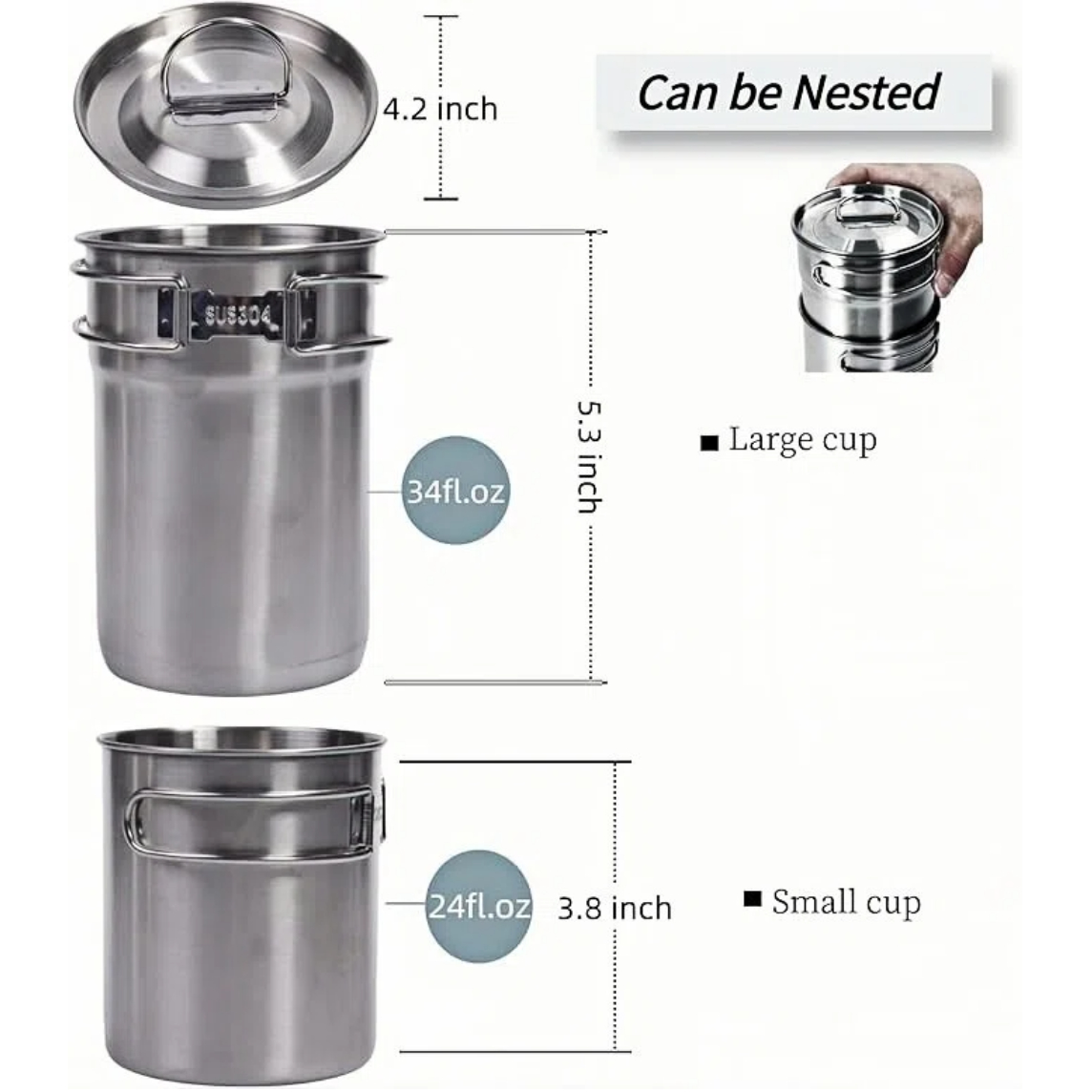 Foldable Camping Cups Mugs Cam - đánh giá và giá Camping Cooking Cup