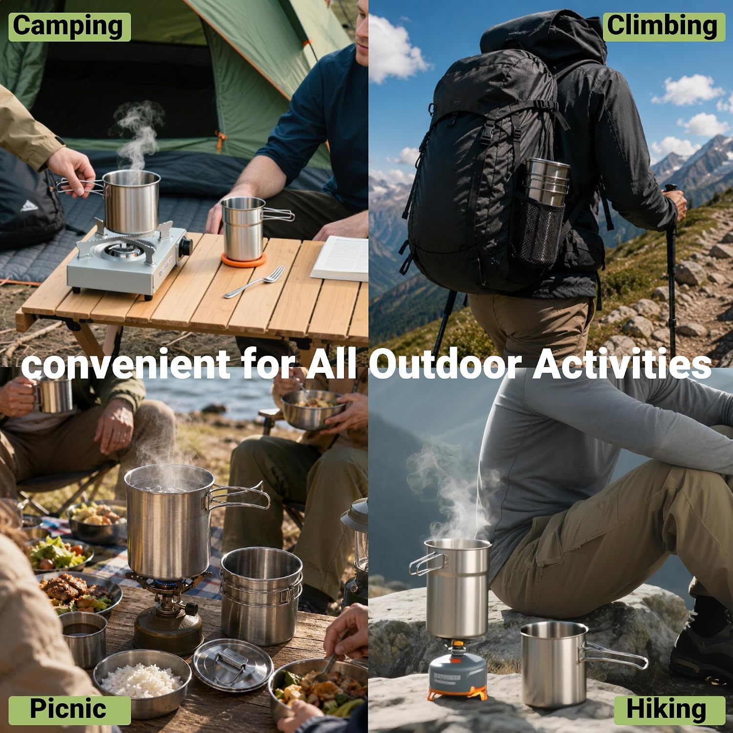 Foldable Camping Cups Mugs Cam - đánh giá và giá Camping Cooking Cup