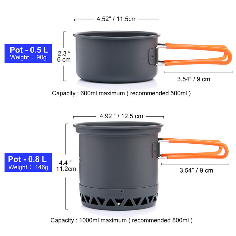 Widesea Portable Camping Cookw - đánh giá và giá Camping Cooking And Eating Set