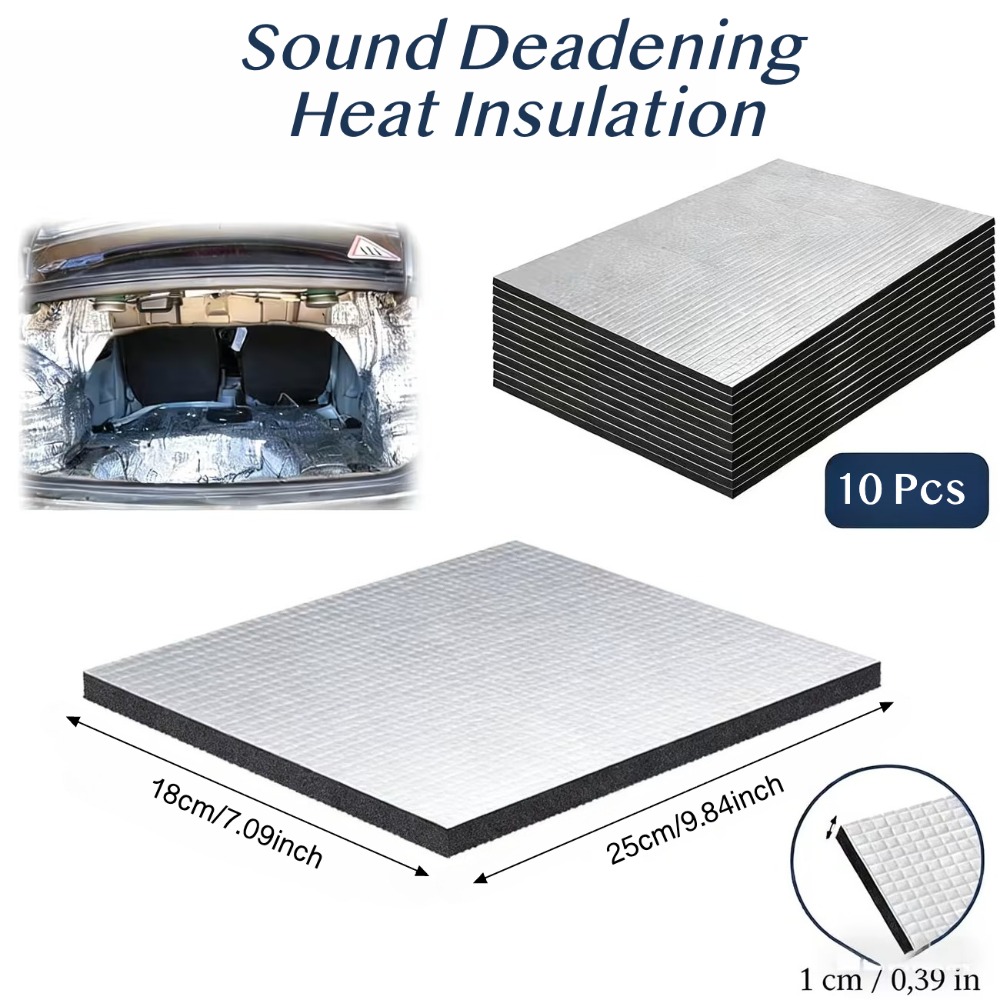 10PCS 10mm Car Sound Deadening - đánh giá và giá Aluminum Foil Heavy Duty