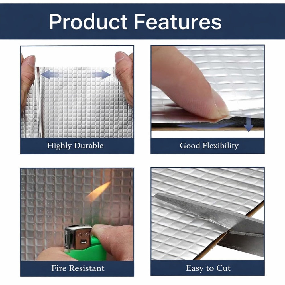 10PCS 10mm Car Sound Deadening - đánh giá và giá Aluminum Foil Heavy Duty