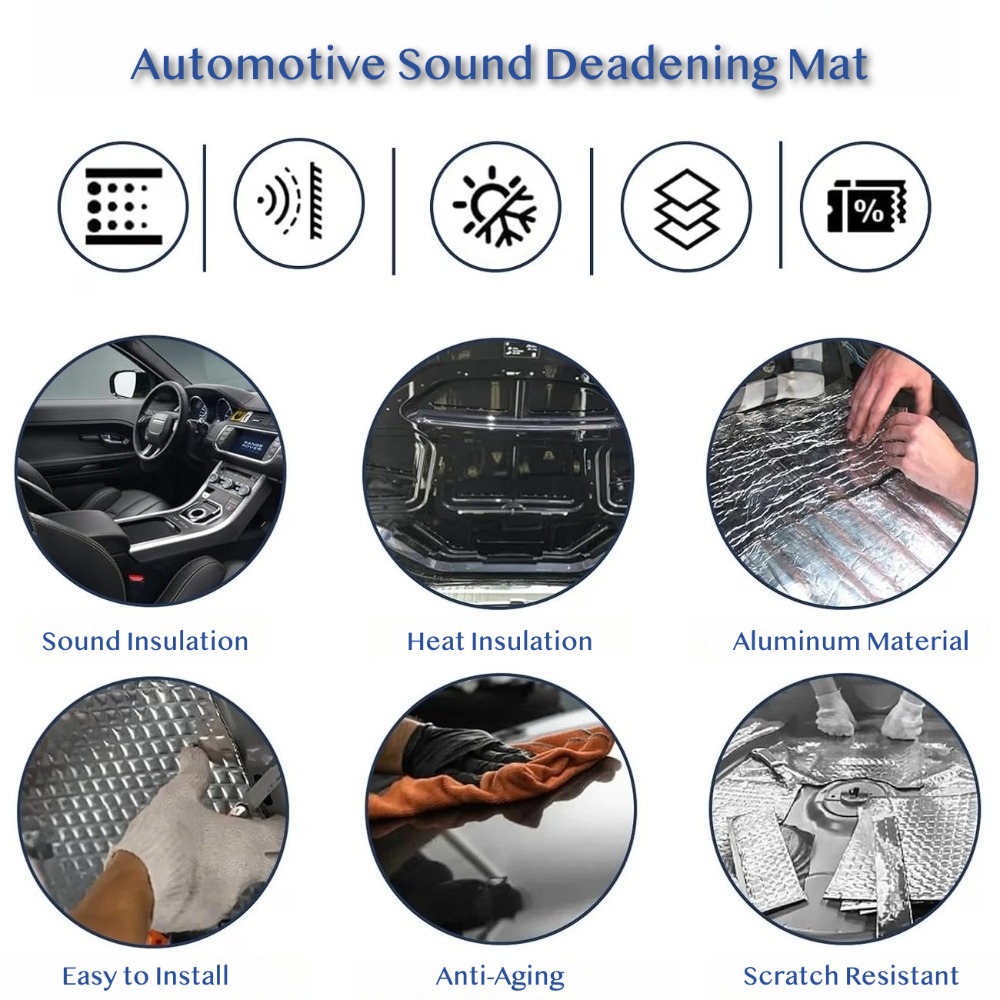 10PCS 10mm Car Sound Deadening - đánh giá và giá Aluminum Foil Heavy Duty