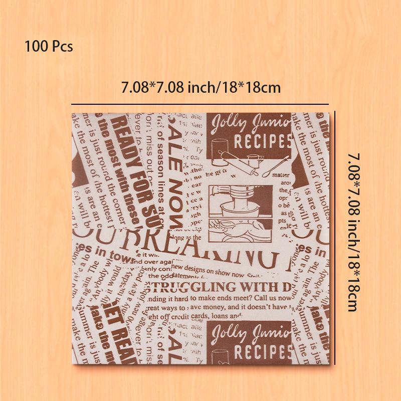 100 Pcs Oil-Proof Wax Paper Fo - đánh giá và giá Aluminum Foil Heavy Duty