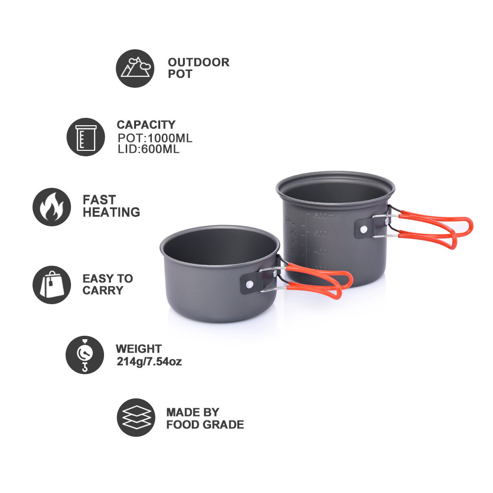 Widesea Cắm Trại Bộ Đồ Ăn Ngoà - đánh giá và giá Camping Cooking And Eating Set