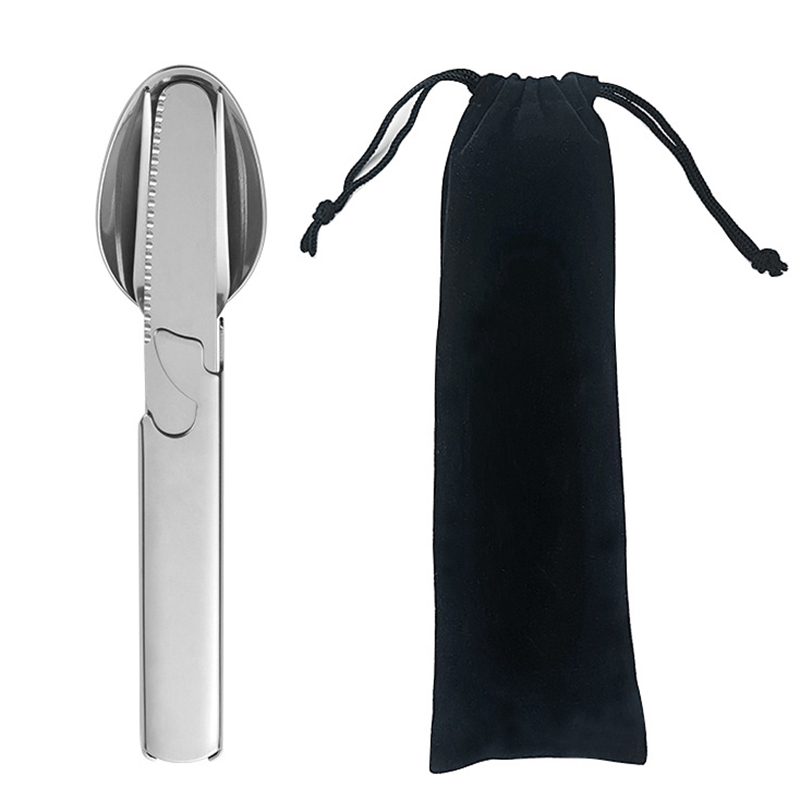 4Pcs/Set Portable Stainless St - đánh giá và giá Camping Cooking And Eating Set