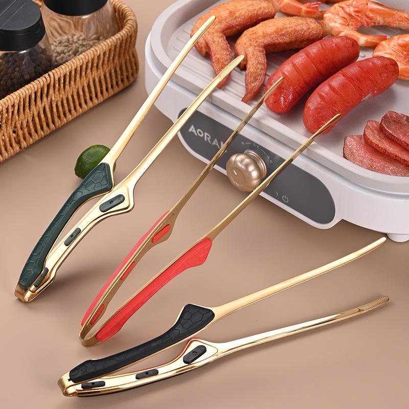 Stainless Steel BBQ Tongs Non  - đánh giá và giá Camping Cooking Easy