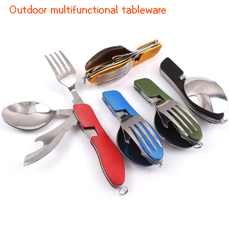 Stainless Steel cutlery 4 In 1 - đánh giá và giá Camping Cooking Cup