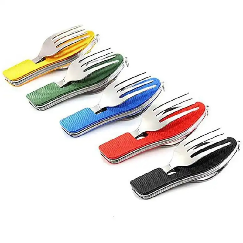 Stainless Steel cutlery 4 In 1 - đánh giá và giá Camping Cooking Cup
