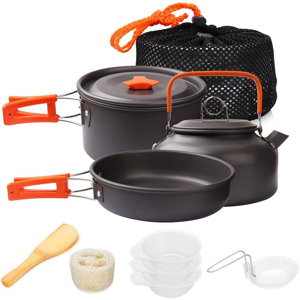 Cắm Trại Nồi Bộ Ngoài Trời Nhô - đánh giá và giá Camping Cooking Equipment Bag