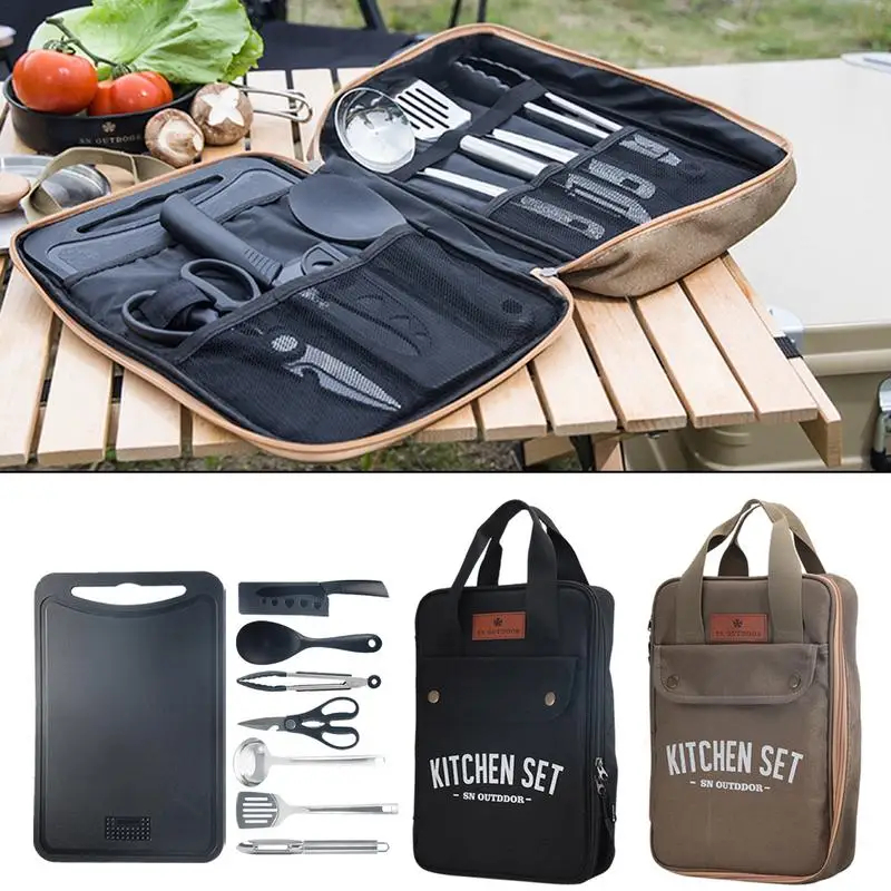 8pcs Camping Kitchen Cookware  - đánh giá và giá Camping Cooking Cup
