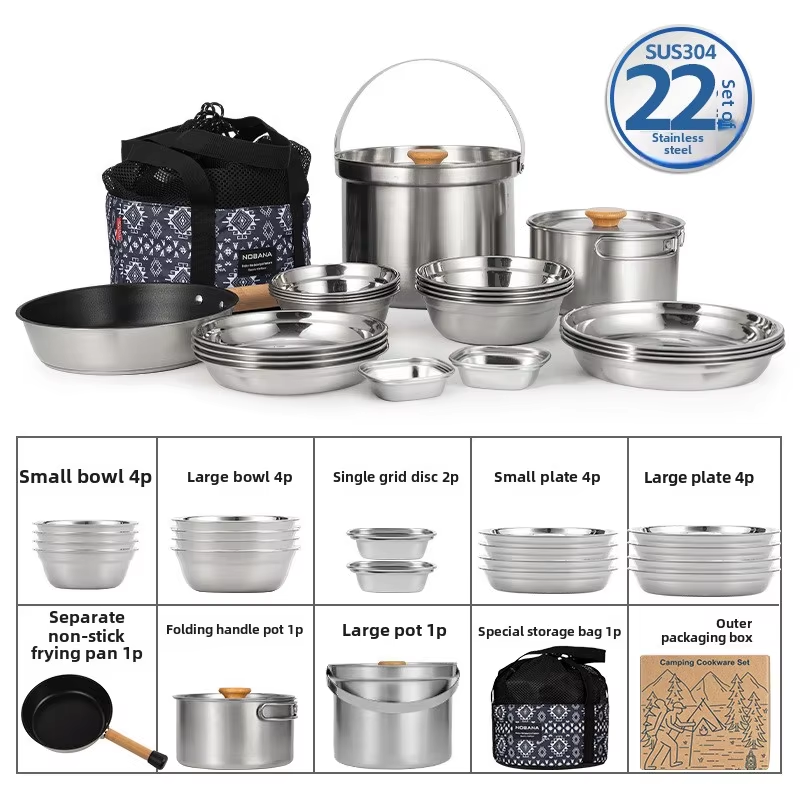 NOBANA Newest Outdoor Stainles - đánh giá và giá Camping Cooking Cup