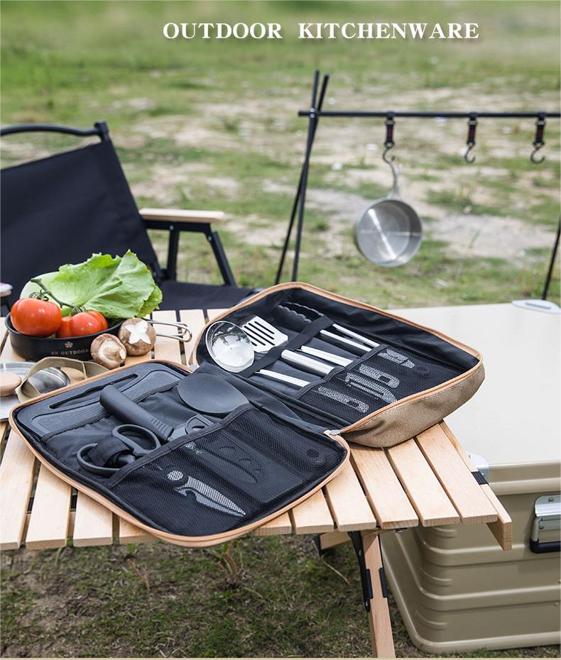 Outdoor Camping Kitchenware 8- - đánh giá và giá Camping Cooking And Eating Set