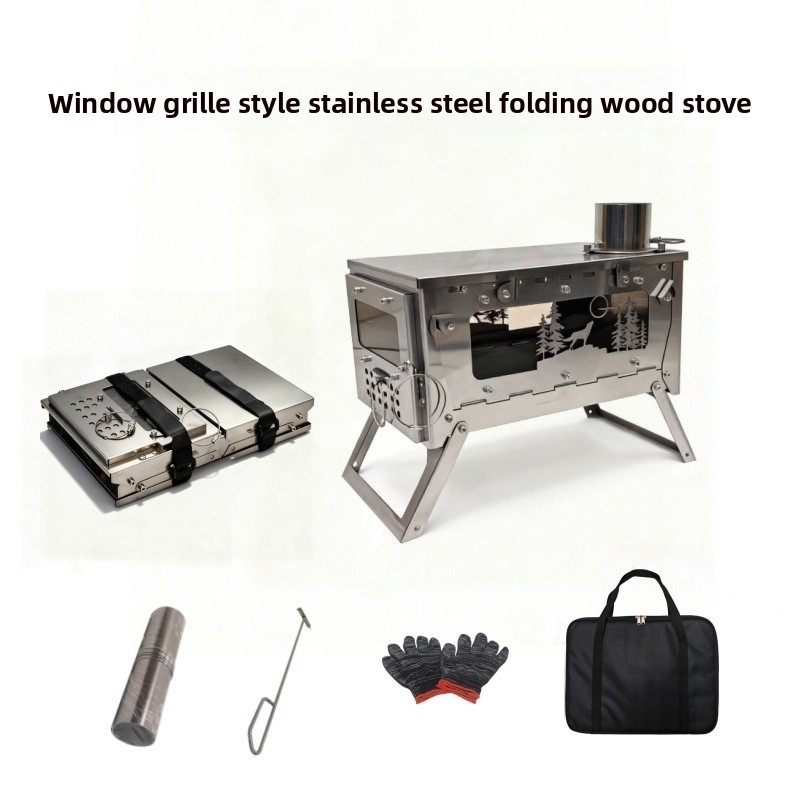 Stainless Steel Foldable Porta - đánh giá và giá Campfire Cooking In Another World
