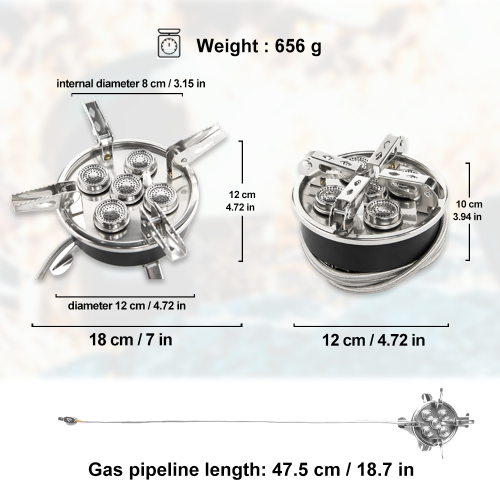 Widesea Camping 5in1 Gas Stove - đánh giá và giá Camping Cooking Heater