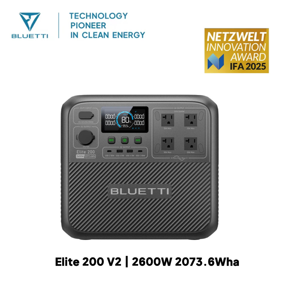 【Renew】BLUETTI Elite 200 V2 Po - đánh giá và giá Camping Cooking Heater