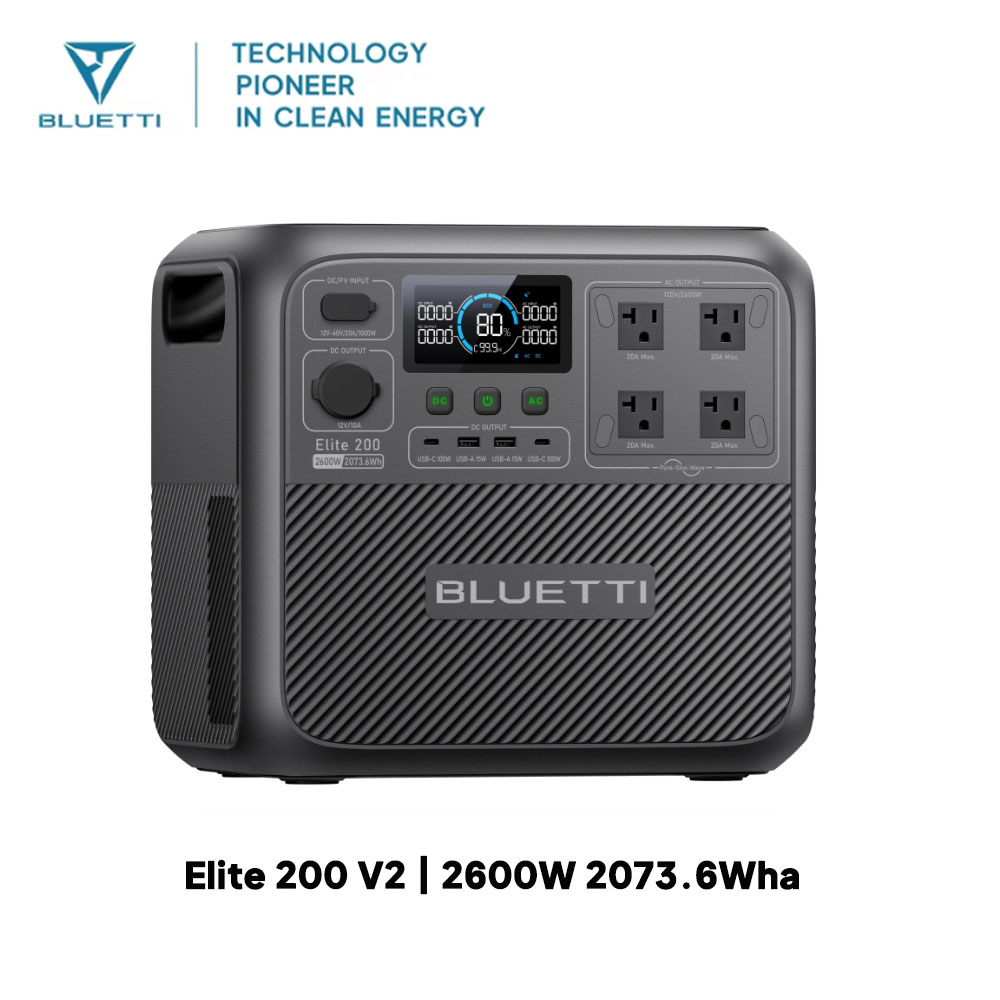 【Renew】BLUETTI Elite 200 V2 Po - đánh giá và giá Camping Cooking Heater