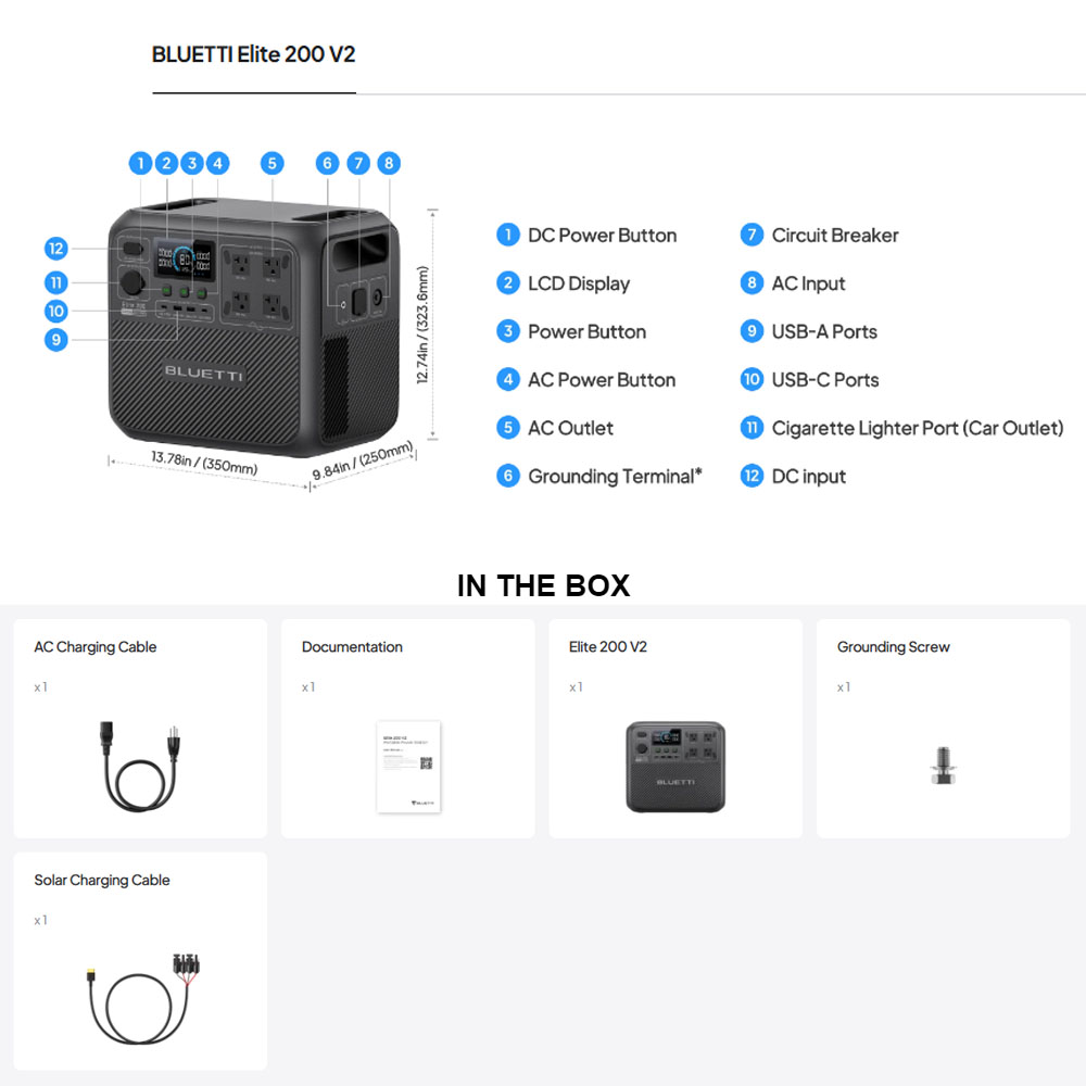 【Renew】BLUETTI Elite 200 V2 Po - đánh giá và giá Camping Cooking Heater