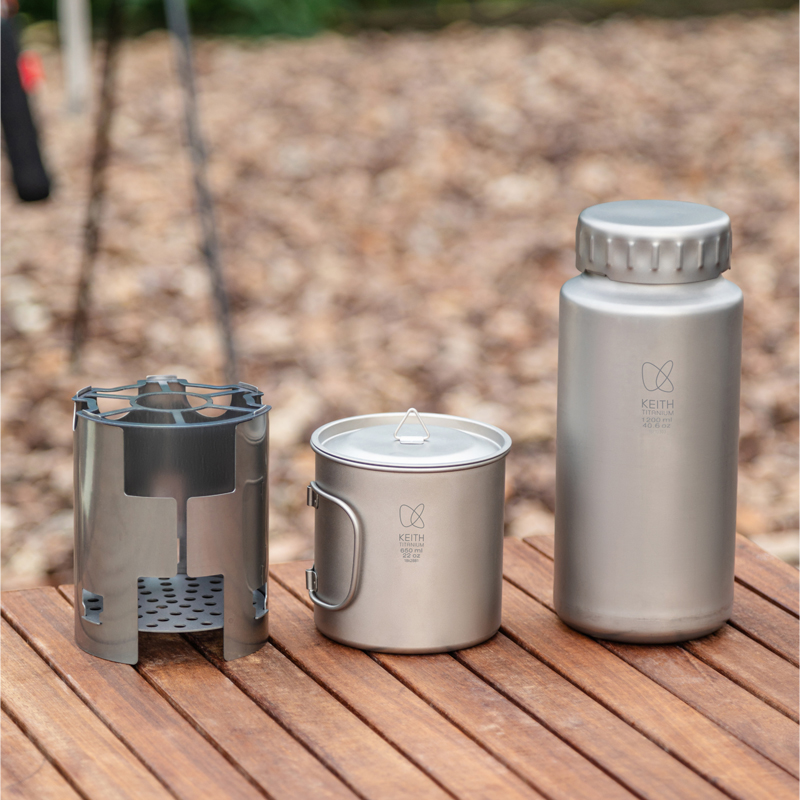 KEITH Pure Titanium Nesting Ca - đánh giá và giá Camping Outdoor Cooking Equipment