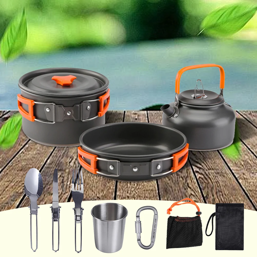 Camping Cookware Kit Kettle Po - đánh giá và giá Camping Cooking Bowl