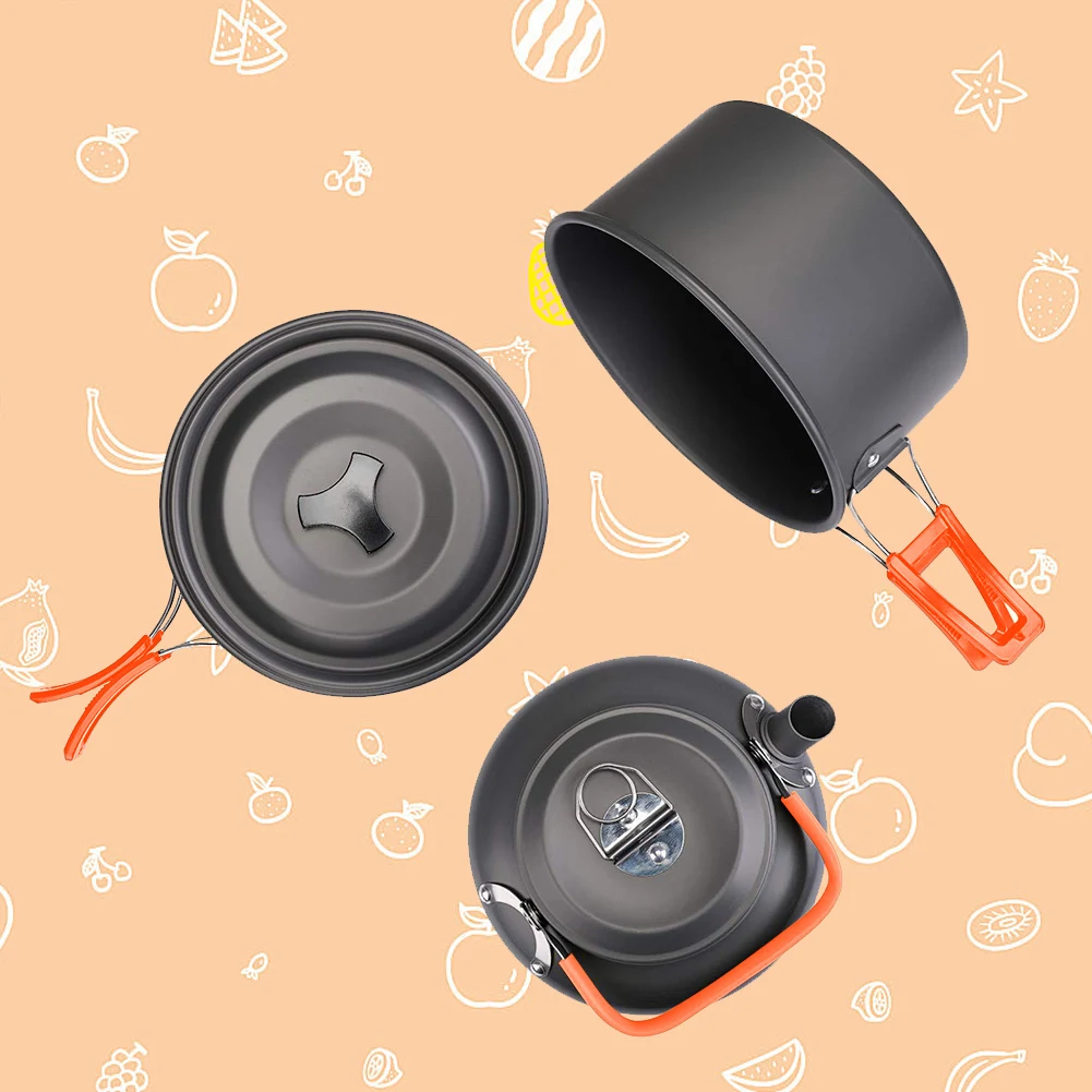Camping Cookware Kit Kettle Po - đánh giá và giá Camping Cooking Bowl