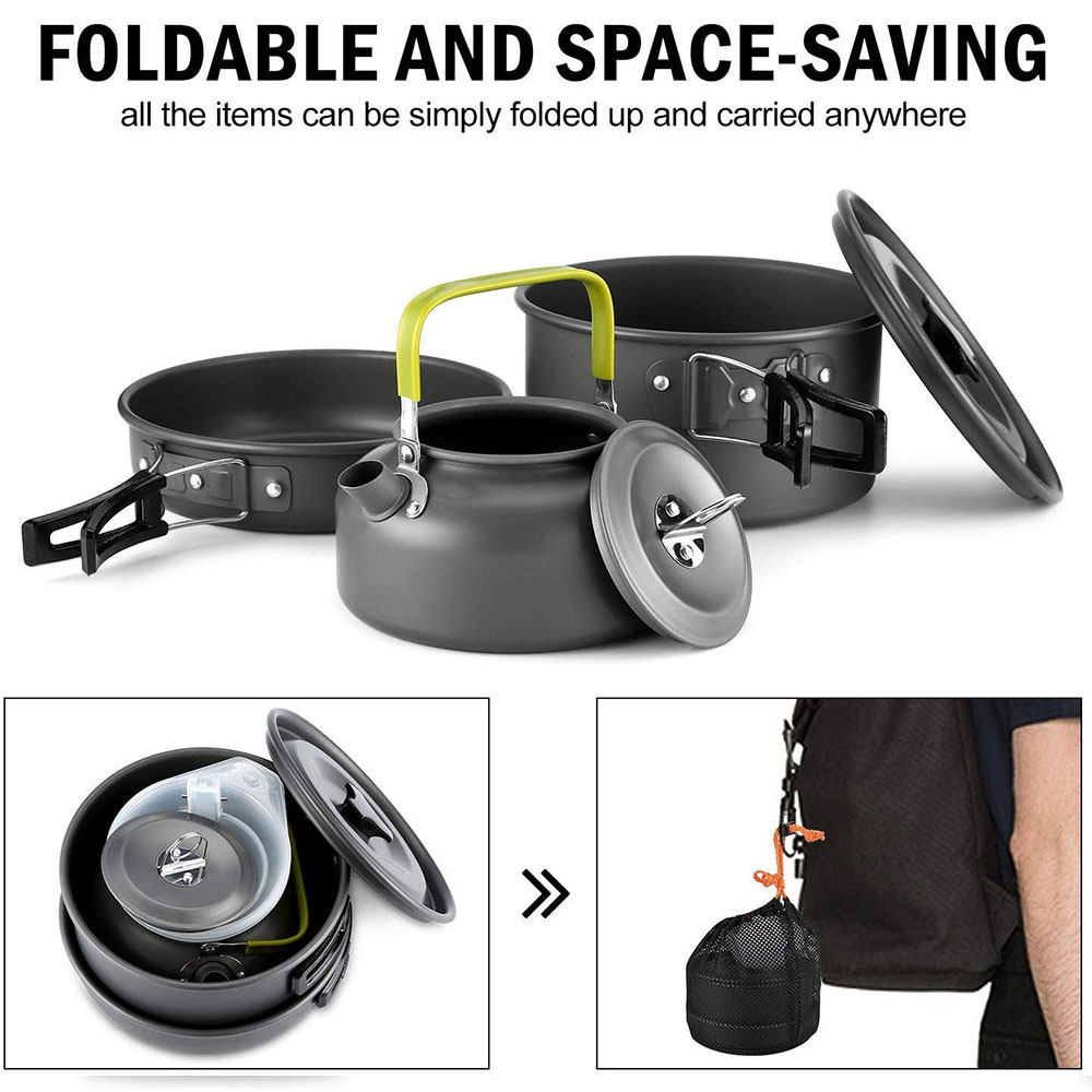 Outdoor Camping Cookware Set M - đánh giá và giá Camping Outdoor Cooking Equipment
