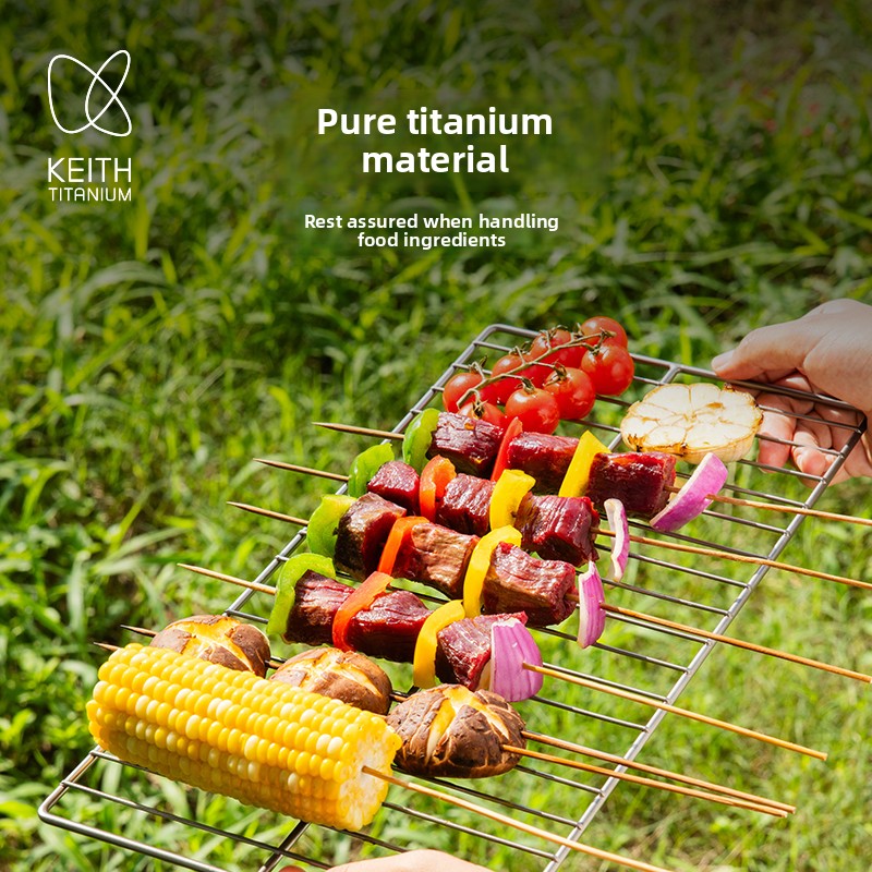 Lưới nướng BBQ KEITH bằng tita - đánh giá và giá Camping Cooking Easy