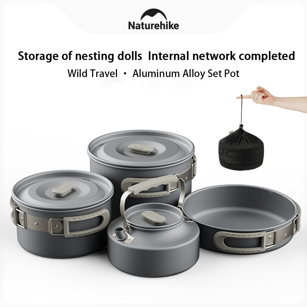 Naturehike Outdoor Pot Set,Cam - đánh giá và giá Camping Outdoor Cooking Equipment