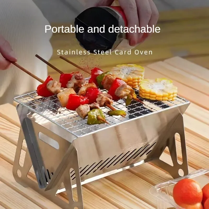 Portable Folding Barbecue Gril - đánh giá và giá Camping Cooking Oil