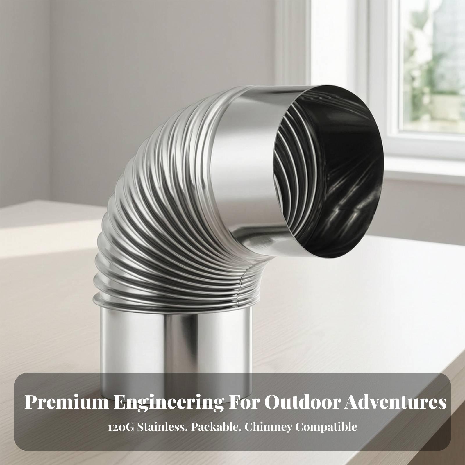 Durable Stainless Steel Elbow  - đánh giá và giá Cooking Outdoor Camping